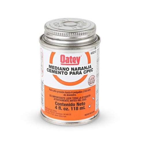 Oatey pegamento cpvc naranja (118ml) 1/32