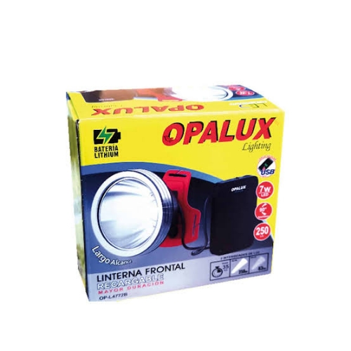 Opalux linterna frontal 7W recar. (LITHIUM)