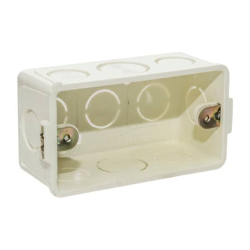 Importado caja rectangular pvc