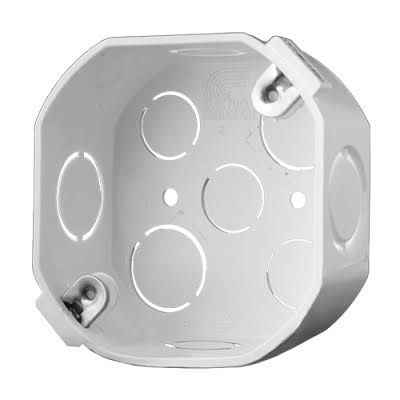 Importado caja octagonal pvc