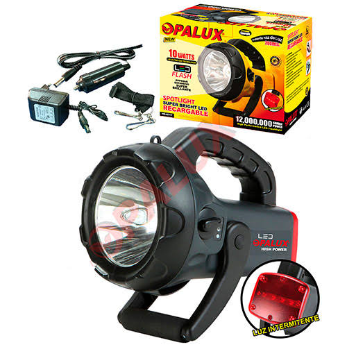 Opalux linterna 10w recargable high power