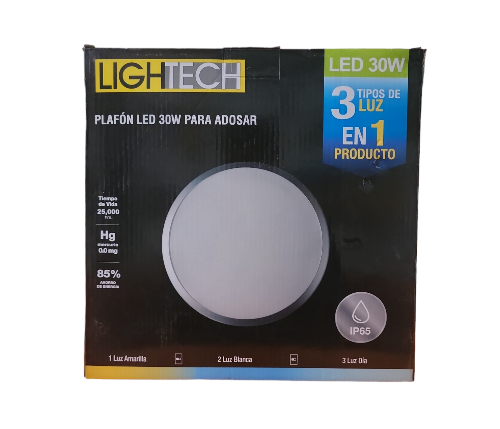 Lightech plafon led adosablere ● 3 colores 30W