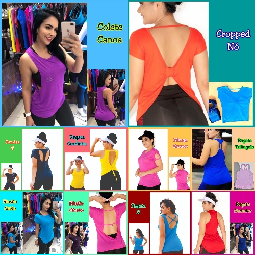 Blusas Fitness vários modelos
