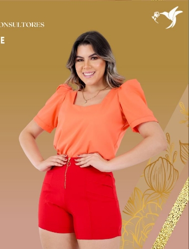 Blusa manga bufante