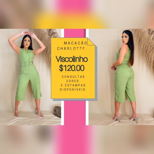 Macacão panta Charllote
