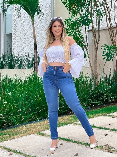 Calça jeans claro