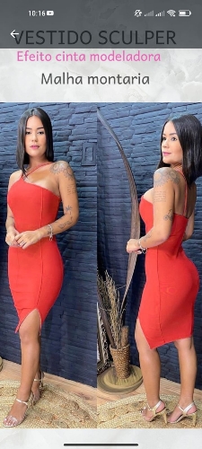 Vestido MIDI alça única