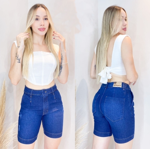 Pedal com Lycra jeans