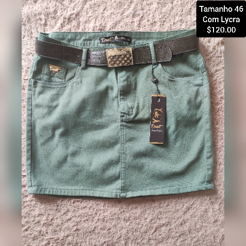 Saia jeans Dantt com Lycra