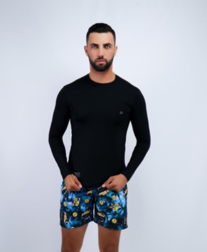 Blusa manga longa com proteção UV
