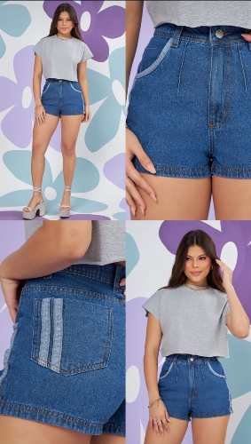 Short Tainara escuro