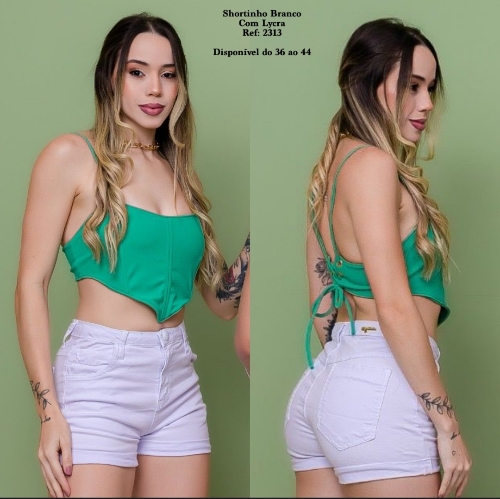 Short c/ Lycra branco