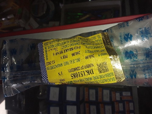 Pastilla de freno trasera pulsar ns