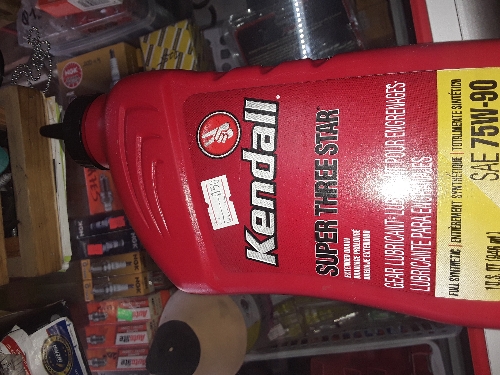 Kendall lubricante para engranajes ful sintetico 75w90