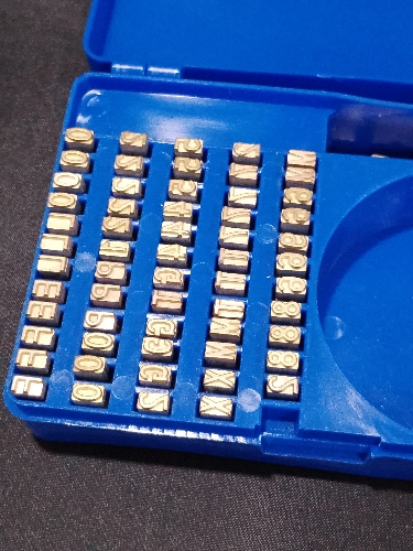 Dígitos Alfa-numericos para Selladoras de Banda Continua