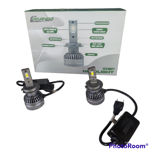 Bombillos led H7 120w comando
