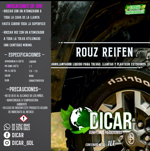10 Lt Rouz Reifen (Rosa de tolvas).