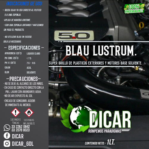 10 Lt Blau Lustrum (Azul alto brillo).