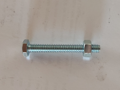 PERNO C/HEX GAL 1/4X2"