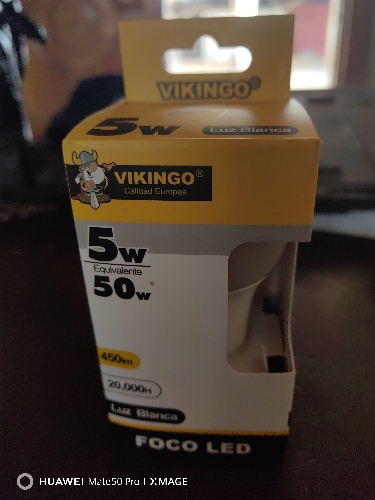 BOMBILLO LED 7W E27 6500K VIKINGO LL-5 BLANCO