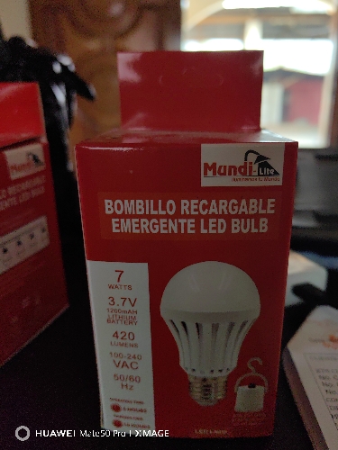 BOMBILLO EMERGENCIA LED 7W 6500K MUND BLANCO