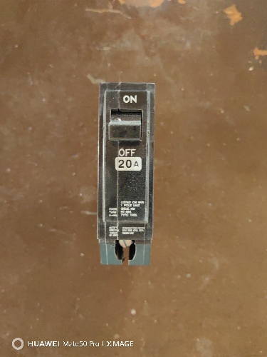 BREAKER UNIPOLAR 20AMPS G.E. THQL1P20