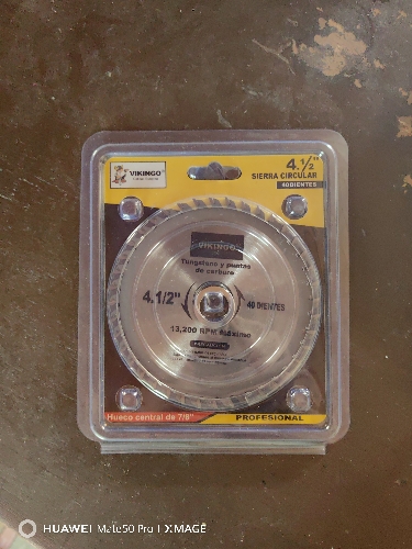 DISCO SIERRA CIRCULAR 4.1/2" 40DT VIKINGO 8/CSB412