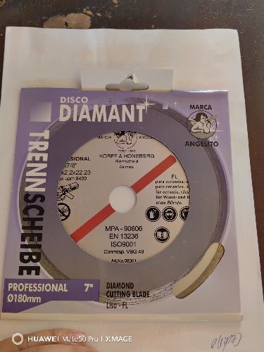 DISCO CORTE CONCRETO 7" DIAM CONTINUO MARCA ANGELITO