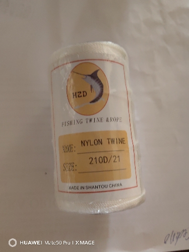 HILO P/RED PESCA NYLON 21H 1/4" BLANCO