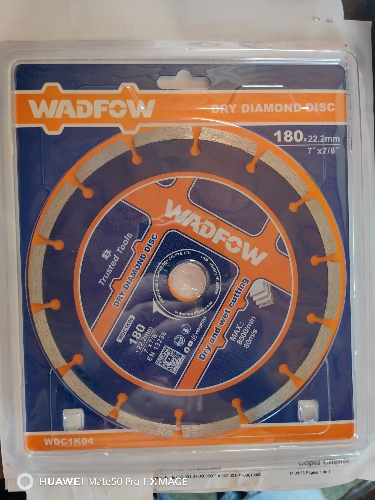 DISCO CORTE CONCRETO 7" DIAM WADFOW WDC1K04