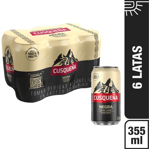Cerveza Cusqueña Negra Lata 355ml