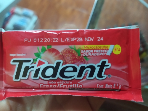 CHICLE TRIDENT FRESA MICROCAPSULA 8,5 GR