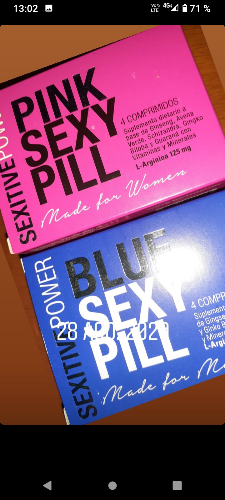 Pink and blue sexy pill