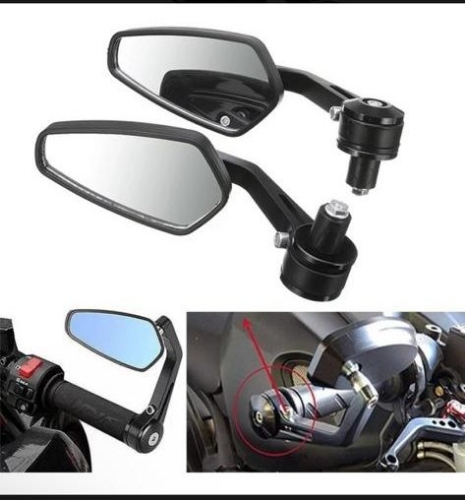 ESPEJOS MOTO DEPORTIVOS STREET CAFE RACER NEGROS