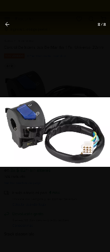 Mando de moto izquierdo