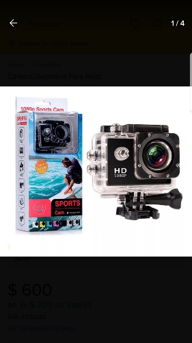 CAMARA DE CASCO MOTO