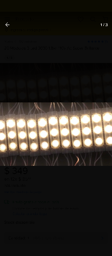 Módulo led amarillo c/u