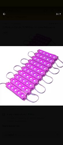 Módulo led morado c/u