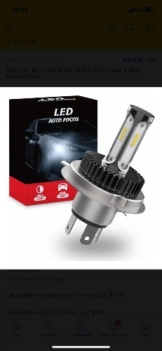 FOCO LED H4 MOTOSICLETA