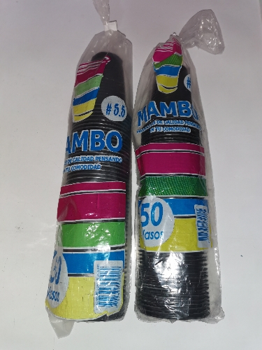 Vasos 5.5onz Color x50