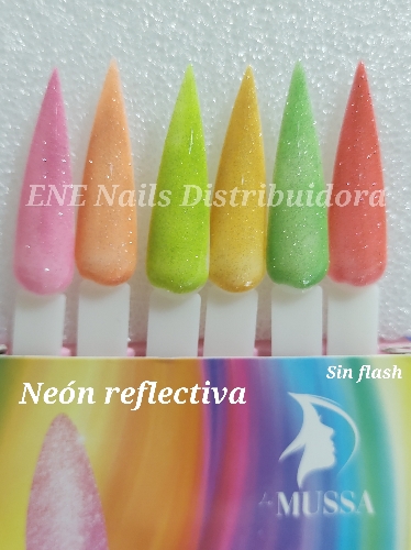 Gel neon reflectiva x pz