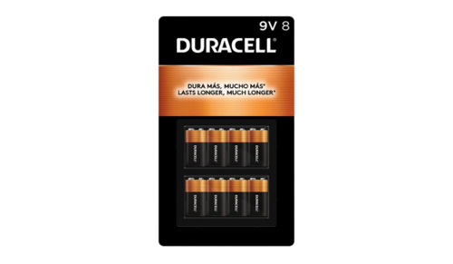 Baterías Alcalinas Duracell de 9 Voltios