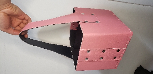 Canasta premium rosa pastel