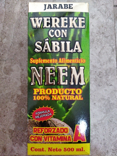 Wereke con sábila jarabe 500 mil