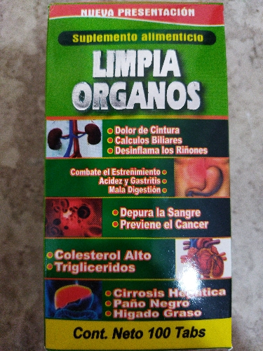 Limpia órganos 100 tabletas