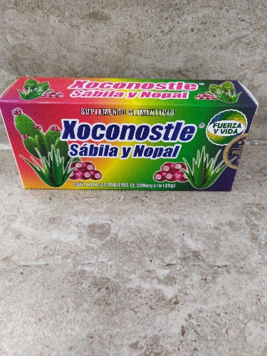 Xoconostle, sábila y nopal 60 tabletas