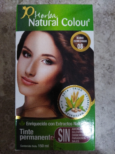 Tinte natural colour  08 Rubio oscuro dorado