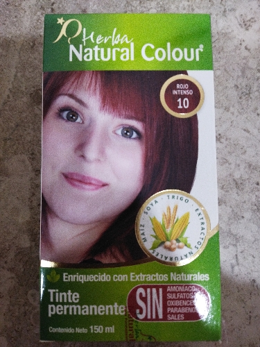 Tinte natural colour 10 Roja Intenso