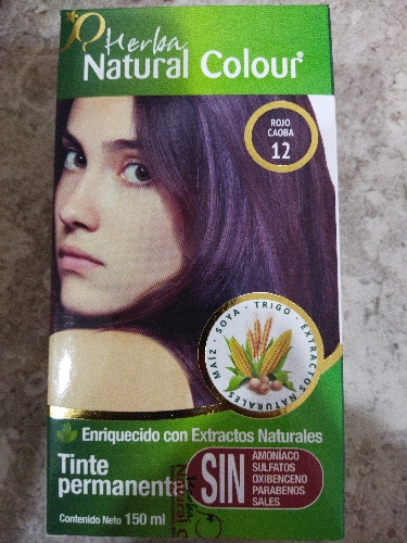 Tinte Natural colour 12 Rojo Caoba