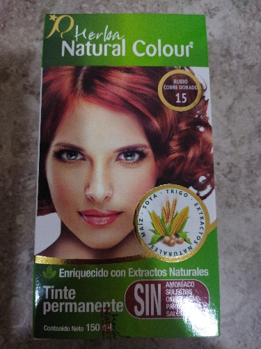 Tinte natural colour 15 Rubio cobre dorado